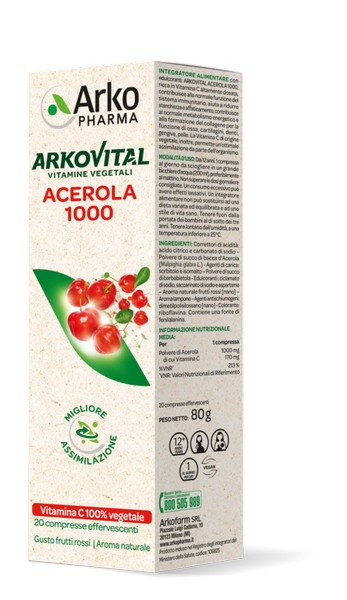 ARKOVITAL ACEROLA 1000 20CPR - Immagine 2