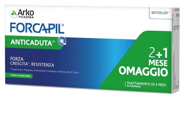 Arkopharma Forcapil Anticaduta Integratore Per Capelli E Unghie 90 Compresse - Immagine 4