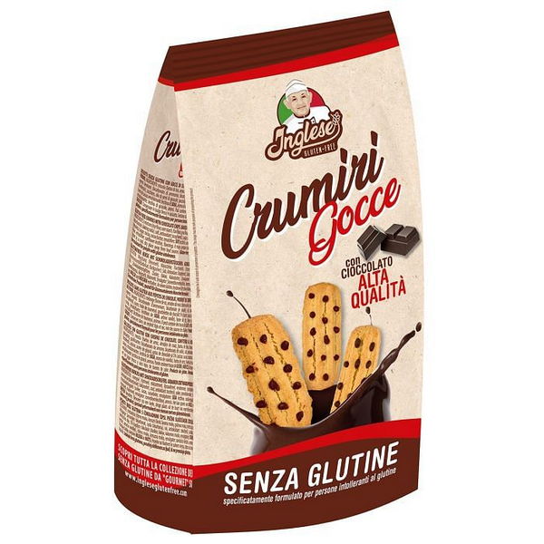 Inglese Gluten Free Inglese Crumiri Gocce Con Cioccolato Biscotti Senza Glutine 300G - Immagine 3
