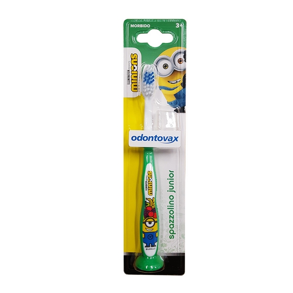Odontovax Spazzolino Junior Minions Verde Igiene Orale 1 Pz Da Denti Bambino - Immagine 5
