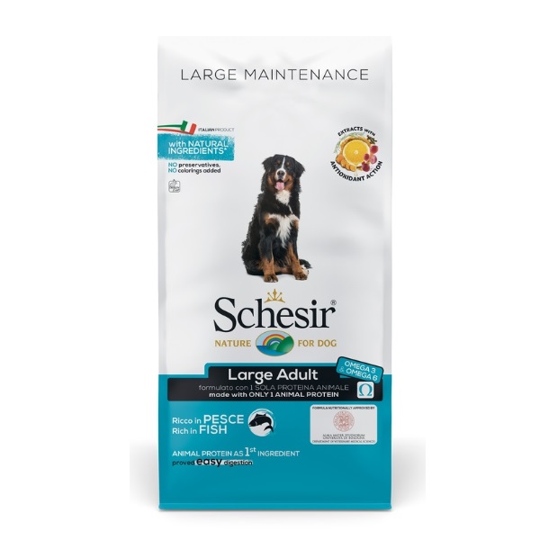 Schesir Dog Large Adult Con Pesce - Set %: 2 X 12 Kg - Immagine 3