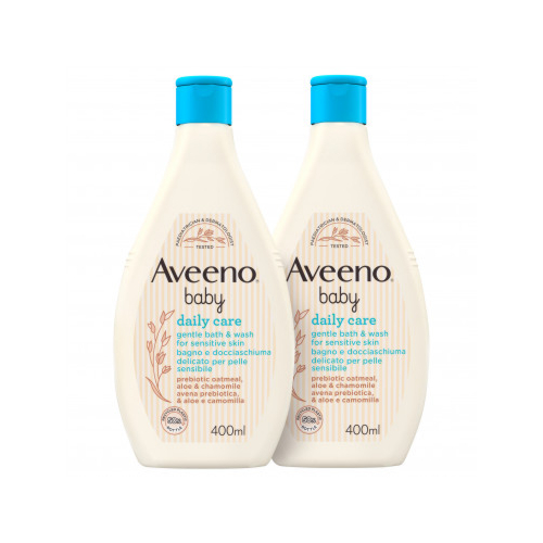 Aveeno Baby Bagno Doccia 2x400ml - Immagine 4