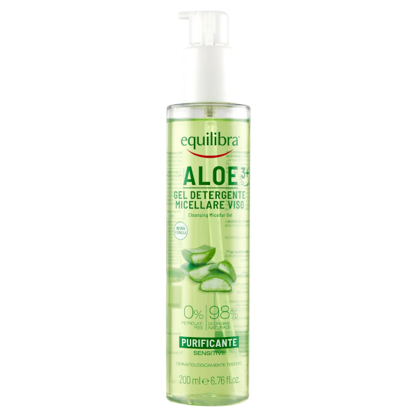 Equilibra Aloe - Gel Detergente Micellare Viso 200 ml - Immagine 3