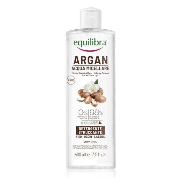 Equilibra Argan - Acqua Micellare Per Viso, Occhi E Labbra 400 ml - Immagine 2