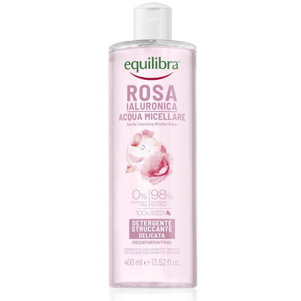 Rosa Ialuronica Acqua Micellare Detergente Struccante Delicata 400 ml - Immagine 3