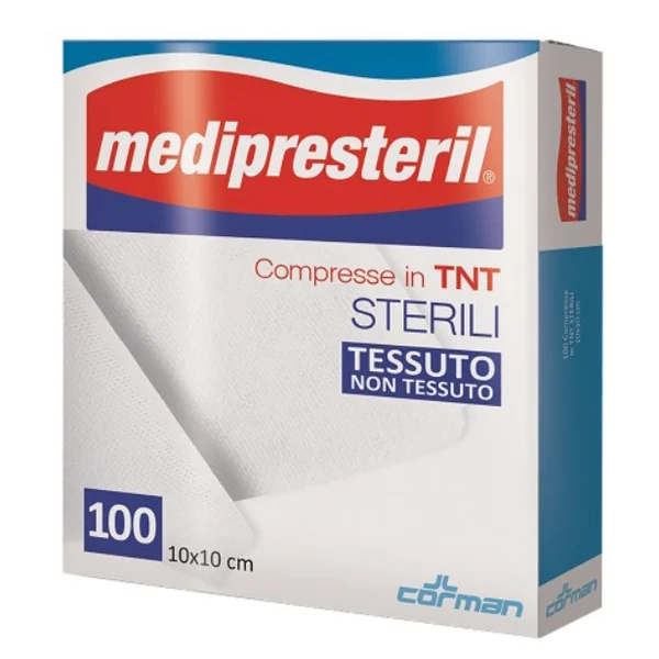 PRESTERIL Compresse Sterili TNT 10x10 Cm - 100 Pezzi
