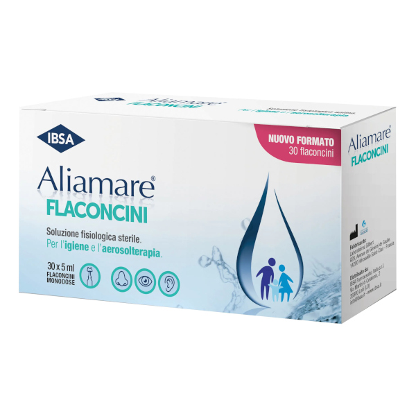 Ibsa Farmaceutici Aliamare Soluzione Fisiologica Sterile, 30 Flaconcini 5Ml - Immagine 3