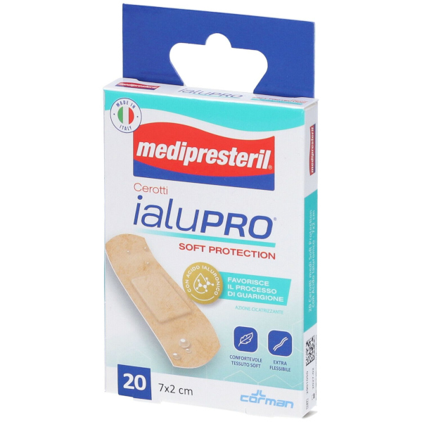 PRESTERIL Cerotti IaluPRO Medi 7x2 Cm - 20 Pezzi