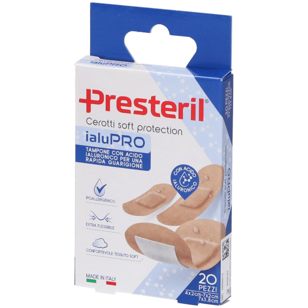 PRESTERIL Cerotti IaluPRO Assortiti 3 F.ti - 20 Pezzi