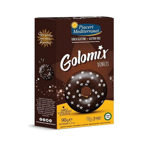 PIACERI MEDITERRANEI Golomix Donuts Senza glutine 90 G - Immagine 4