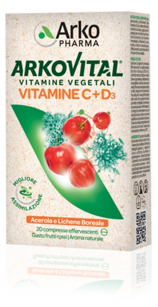 ARKOVITAL VITAMINE C+D3 20CPR