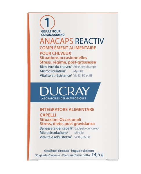 Ducray Nero Anacaps Reactiv Capelli Situazione Occasionale 30 Capsule - Immagine 14