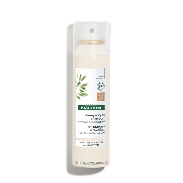 Klorane Shampoo Secco Extra Delicato Avena E Ceramide Capelli Scuri 150 Ml - Immagine 12