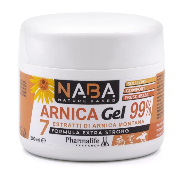 Na.Ba. Arnica Gel Formula Extra Strong 99% - Sollievo Ematomi, Contusioni e Dolori 250 ml - Immagine 6