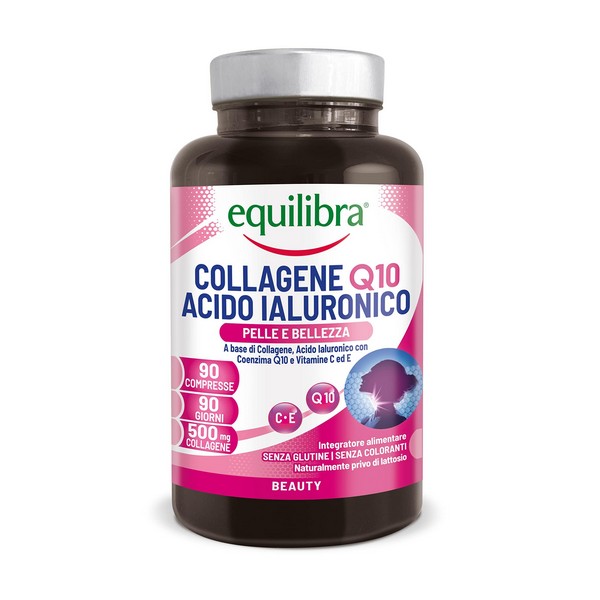Equilibra Integratore Collagene Q10 E Acido Ialuronico, 90Cpr - Immagine 2