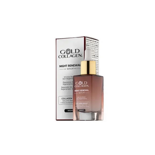 MINERVA RESEARCH Gold Collagen Night Renewal Serum - Siero Riparatore Viso 30 ml - Immagine 7