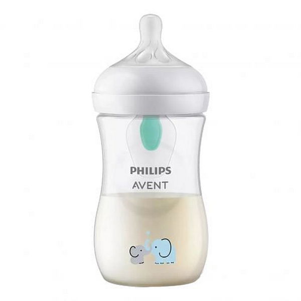 Avent Natural Response - Biberon Con Valvola Airfree 260 Ml Flusso 3 - Elefante - Immagine 6