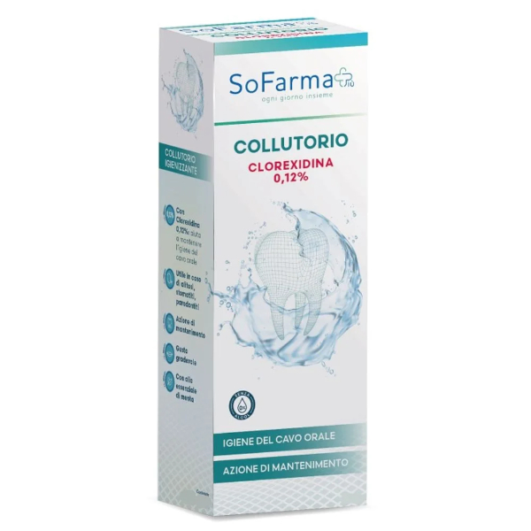 SoFarma+ Collutorio con Clorexidina 0,12% per Igiene del Cavo Orale 200ml - Immagine 2