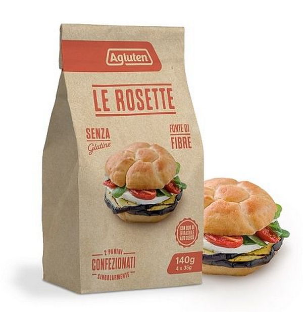 AGLUTEN Le Rosette - 4 Panini Senza Glutine Da 35 G - Immagine 5