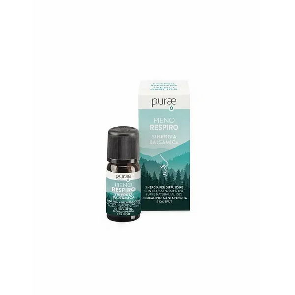 Purae Sinergia Balsamica Per Diffusione Con Oli Essenziali Pieno Respiro 10 Ml