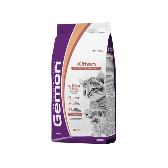 GEMON KITTEN SALMONE RISO 2KG
