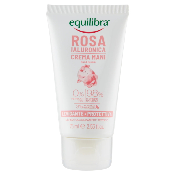 Equilibra Rosa Ialuronica - Crema Mani Idratante Levigante Protettiva 75 ml - Immagine 2