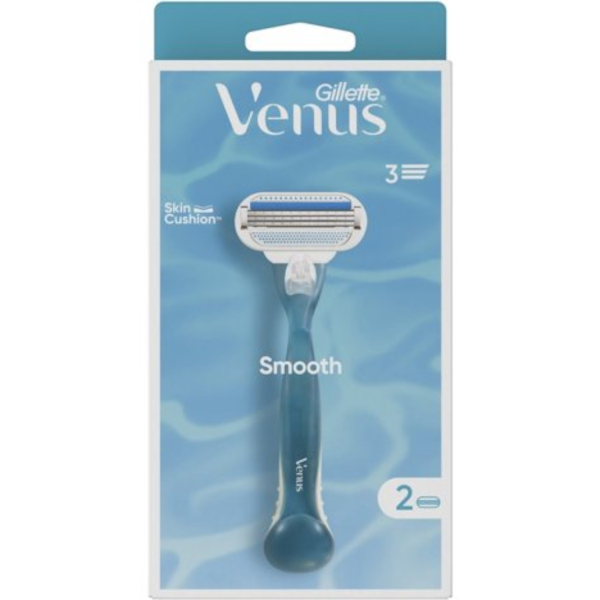 Venus Rasoio Donna Smooth A 3 Lame, 1 Manico + 2 Lamette Donna - Immagine 5