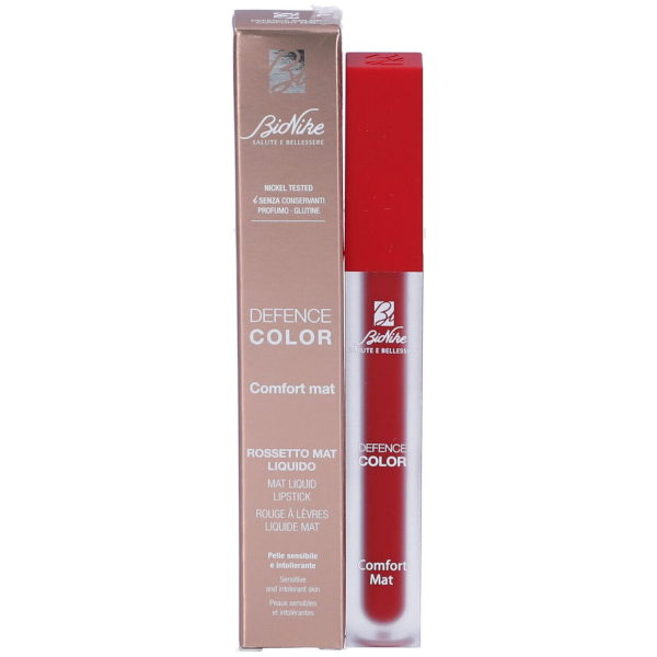 Bionike Defence Color Comfort Mat Rossetto Liquido 4,5ml N.704 Vrai Rouge