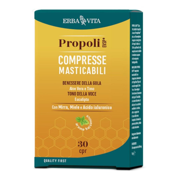 Erba Vita Propoli Evsp 30 Compresse Masticabili Y24 - Immagine 3