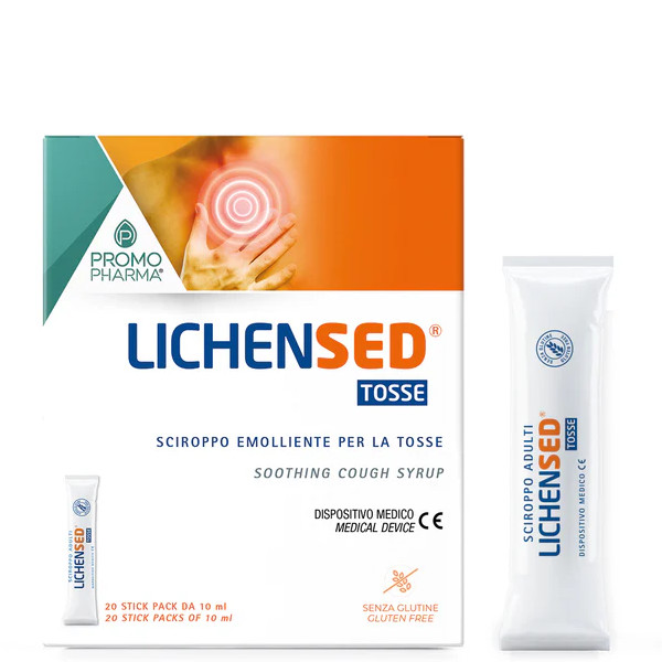 Lichensed Sciroppo Adulti 20 Stick Per Tosse Secca E Grassa