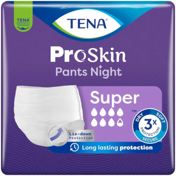 TENA PANTS NIGHT SUPER L 10PZ