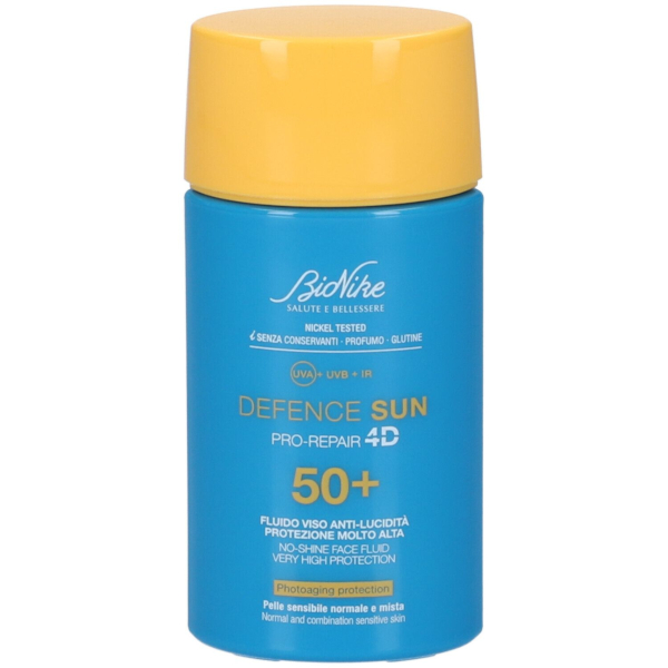 Bionike Defence Sun Pro-Repair 4D Spf 50+ Fluido Viso Anti-Lucidità 50 Ml - Immagine 5