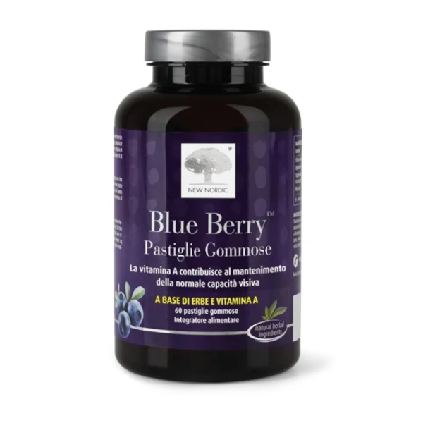 Blue Berry A Base Di Erbe E Vitamina A 60 Pastiglie Gommose