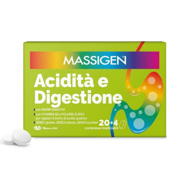 _Massigen_ Uomo Marco Viti Massigen Digestione Compresse Masticabili 36 G Masticabili - Immagine 3