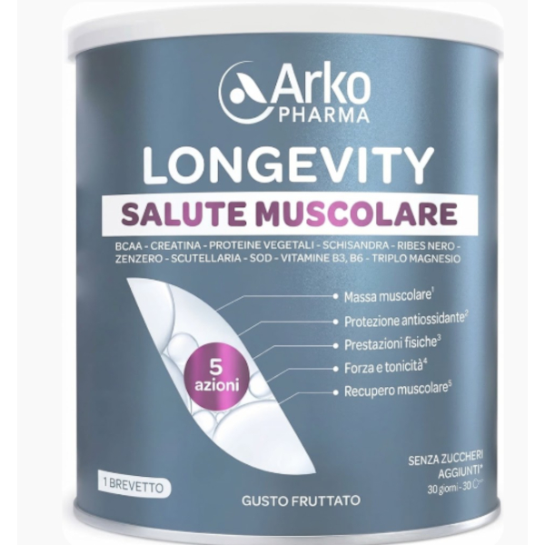 Arkopharma Longevity Salute Muscolare Integratore Per Massa Muscolare E Recupero 285 G - Immagine 6