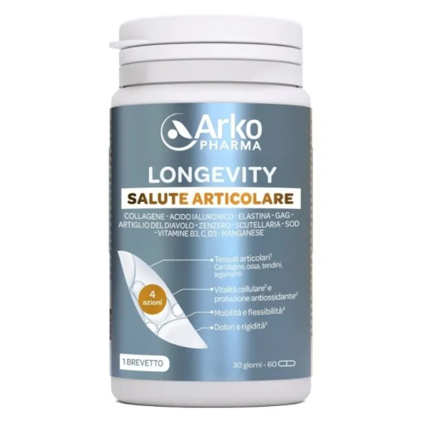 Arkopharma Longevity Salute Articolare Integratore Per Articolazioni E Mobilità 60 Capsule - Immagine 6