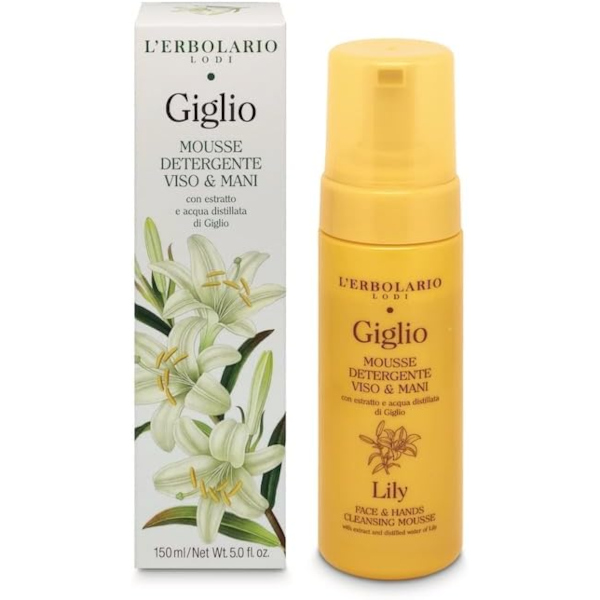L'Erbolario Giglio Mousse Detergente Viso & Mani