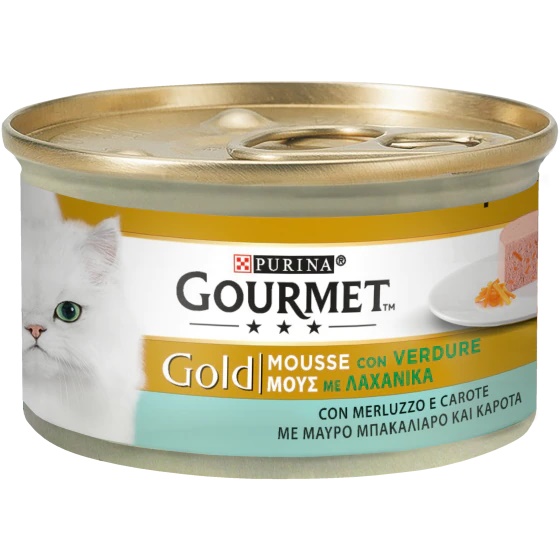 Gourmet Gold Mousse Con Merluzzo E Delicate Carote | Purina Shop 85 G - Immagine 3