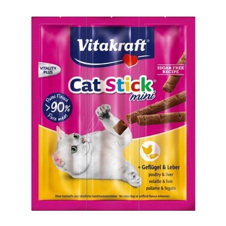 Vitakraft Cat Stick Mini 18 gr Pollo e fegato - 1° ORDINE? scegli tra BZR5 - BZR20 + 200 pt fedeltà - Immagine 3