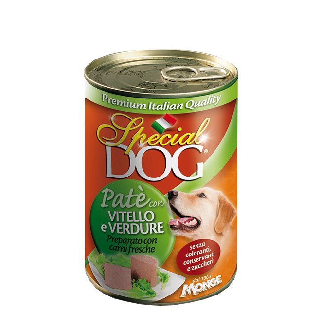 Special Dog Paté per cani adulti con Vitello e Verdure 400 gr - Immagine 4
