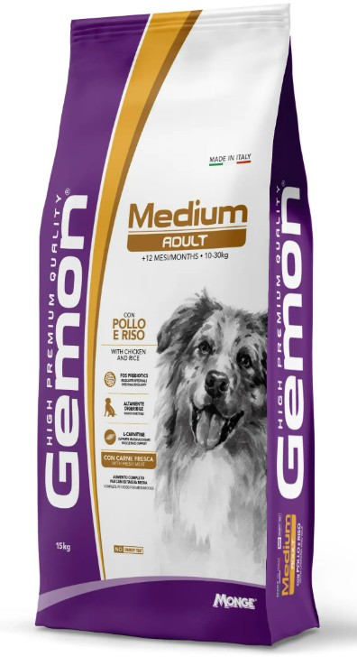 Monge Gemon Medium Adult con Pollo e Riso 3 kg - Croccantini per cani - 1° ORDINE? scegli tra BZR5 - BZR20 + 200 pt fedeltà - Immagine 4