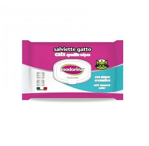 Inodorina Funzionale Salviette Detergenti Acqua Aromatica per gatti 40 salviette cqua aromatica - 1° ORDINE? scegli tra BZR5 - BZR20 + 200 pt fedeltà - Immagine 3
