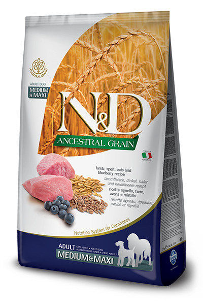 Farmina N&D Low Grain Adult Medium Agnello e Mirtillo - 12 Kg, Singola - Immagine 7