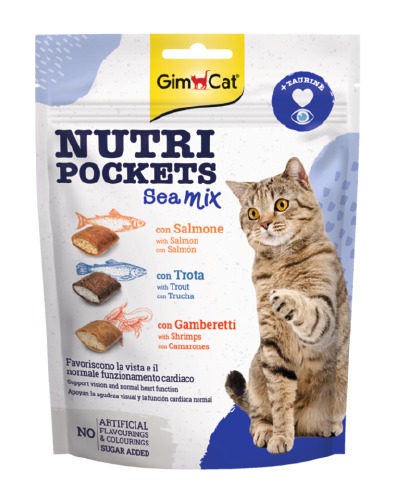 Gimpet Nutri Pockets Sea mix per gatti - 150 g - Immagine 4