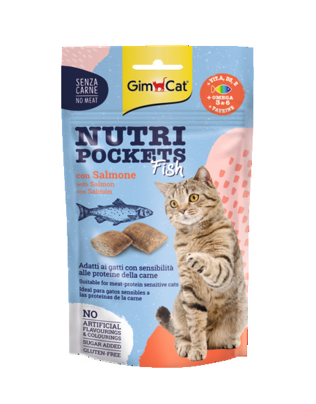 GIMCAT NUTRI POCKETS FISH SALM