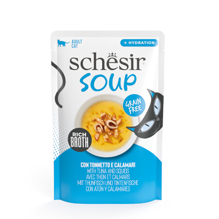 SCHESIR CAT SOUP TONN/CALAMARI
