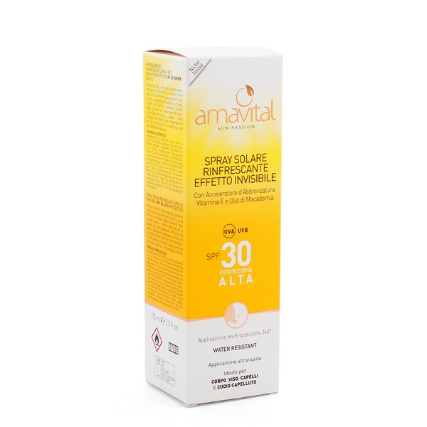 Amavital Spray Solare Effetto Invisibile SPF 30 Da 150 Ml