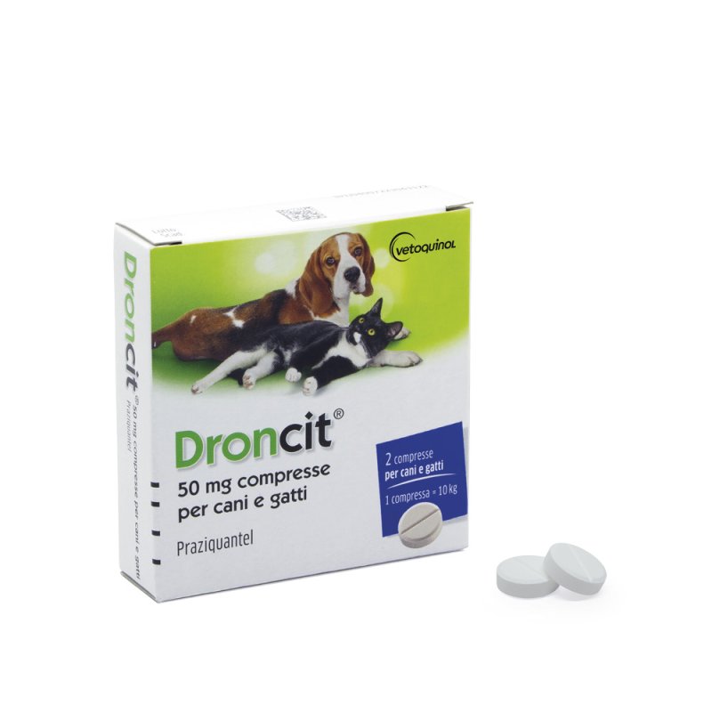 Vetoquinol Droncit 50Mg Farmaco Veterinario Infestazioni Parassitarie Di Cani E Gatti 2 Compresse - Immagine 6