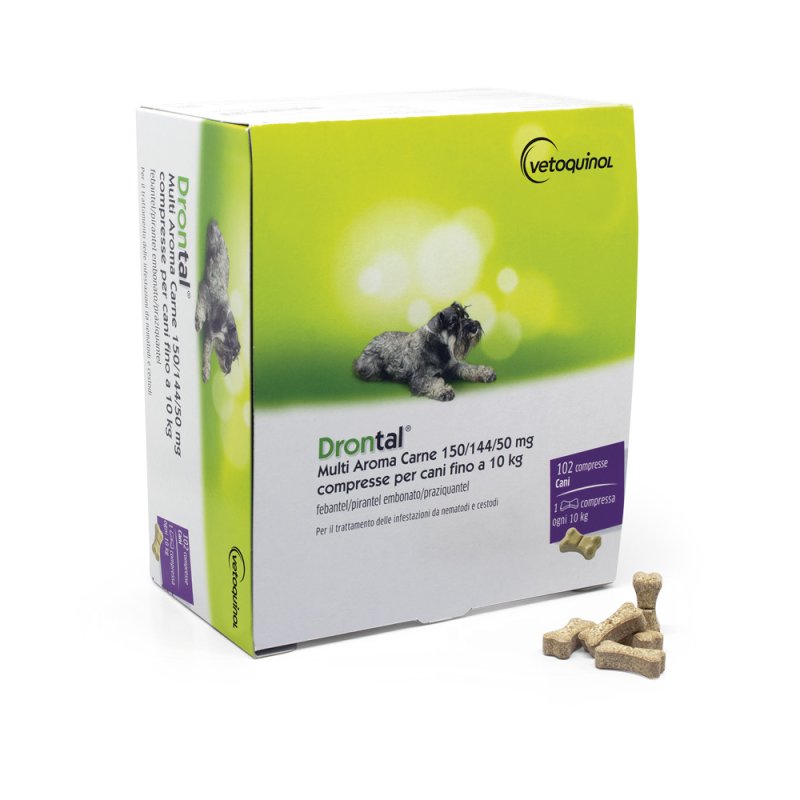 Drontal Multi Aroma Carne 102 Compresse Antielmintico per Cani - Bayer - Immagine 3