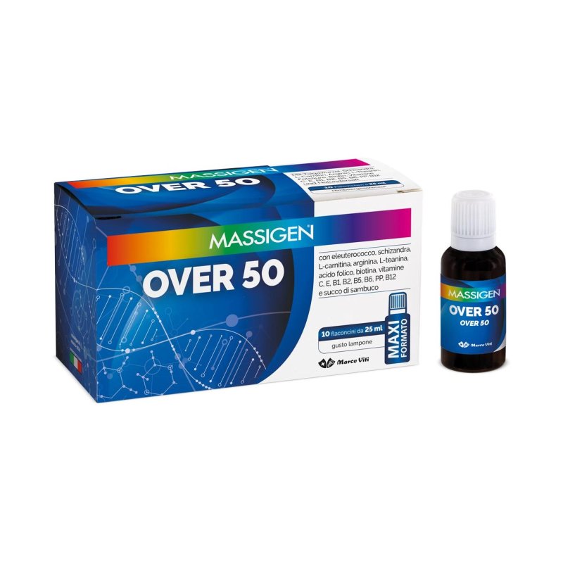 Massigen - Marco Viti Farmaceutici Over 50 10 Flaconi Da 25 Ml - Immagine 8